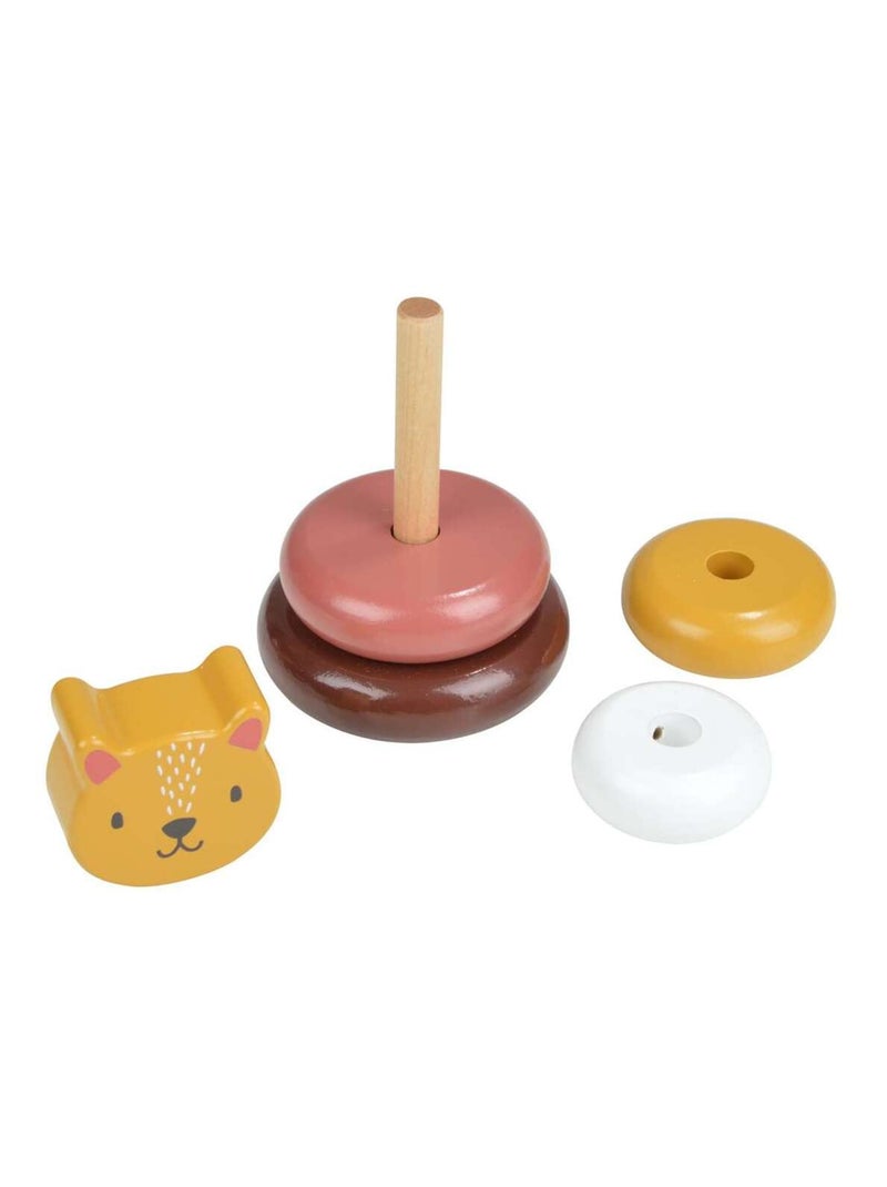 Tour à empiler en bois Orange - Kiabi