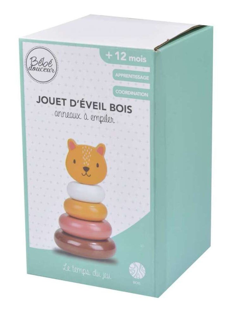 Tour à empiler en bois Orange - Kiabi