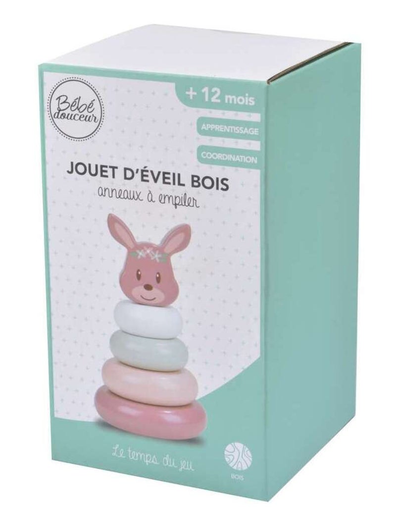 Tour à empiler en bois Rose - Kiabi