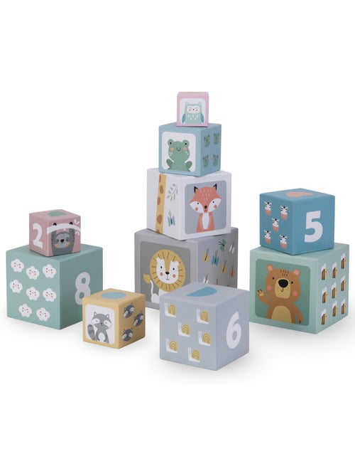 Tour d empilage gigogne 10 cubes animaux chiffres jouet apprentissage mamabrum - Kiabi Tour d empilage gigogne 10 cubes animaux chiffres jouet apprentissage mamabrum - Kiabi