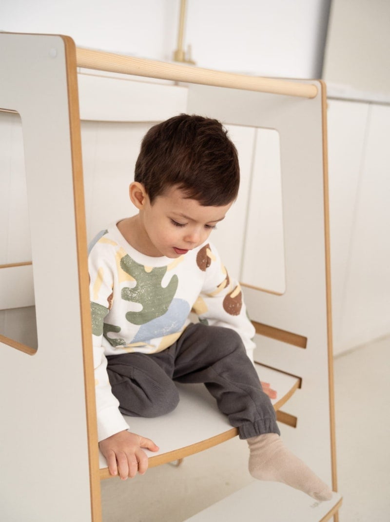 Tour d'apprentissage Double Montessori Blanc - Kiabi