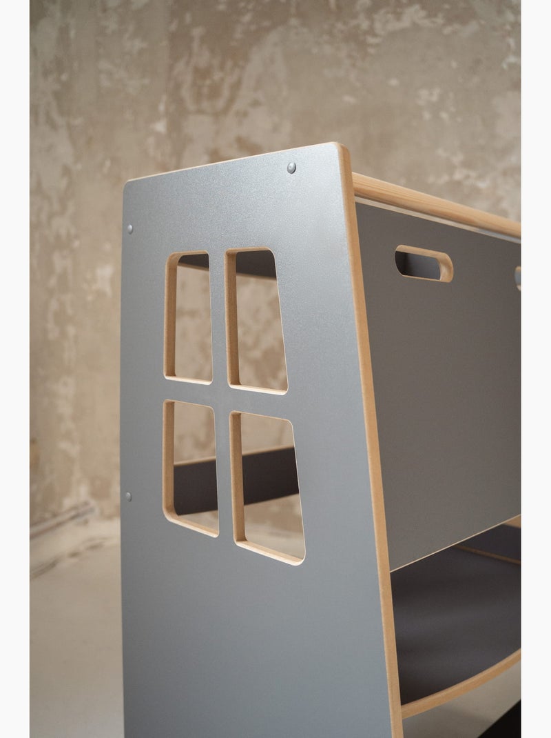 Tour d'apprentissage double safe montessori Gris foncé - Kiabi