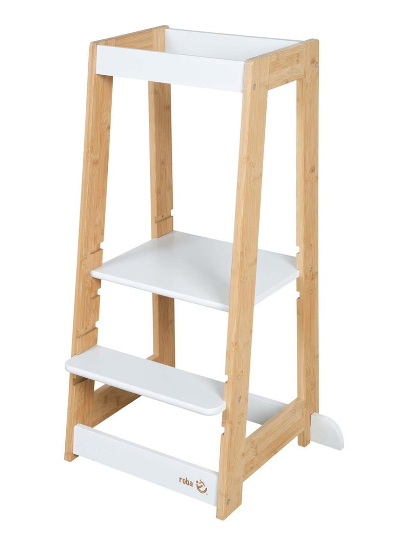 Tour d'apprentissage évolutive en bambou FSC® Blanc Marron - Kiabi