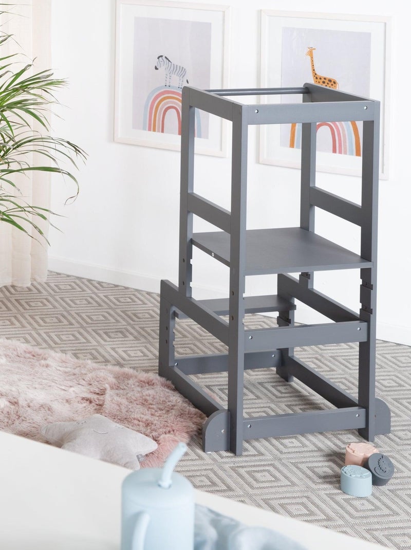 Tour d'apprentissage évolutive en bois - ROBA gris anthracite - Kiabi