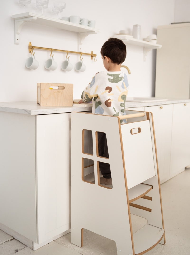 Tour d'apprentissage Extra Safe Montessori Blanc - Kiabi