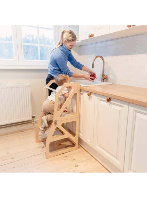 Tour d'apprentissage Montessori 2-en-1 SecureStep - Kiabi Tour d'apprentissage Montessori 2-en-1 SecureStep - Kiabi
