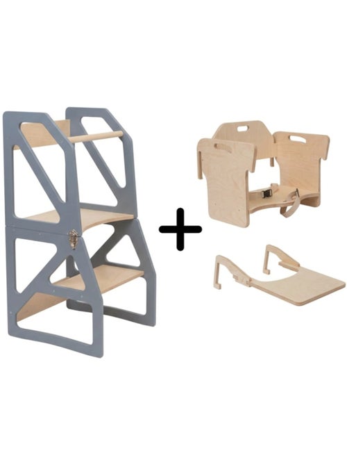 Tour d'apprentissage Montessori 2-en-1 SecureStep - Kiabi