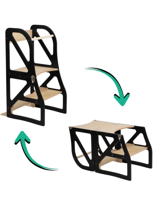Tour d'apprentissage Montessori 2-en-1 SecureStep - Kiabi Tour d'apprentissage Montessori 2-en-1 SecureStep - Kiabi