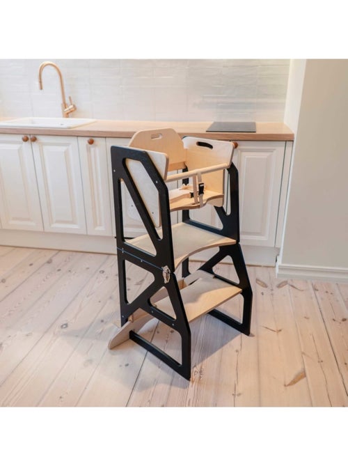 Tour d'apprentissage Montessori 2-en-1 SecureStep - Kiabi Tour d'apprentissage Montessori 2-en-1 SecureStep - Kiabi