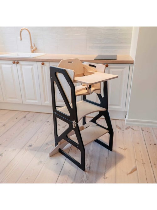 Tour d'apprentissage Montessori 2-en-1 SecureStep - Kiabi Tour d'apprentissage Montessori 2-en-1 SecureStep - Kiabi