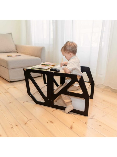 Tour d'apprentissage Montessori 2-en-1 SecureStep - Kiabi Tour d'apprentissage Montessori 2-en-1 SecureStep - Kiabi
