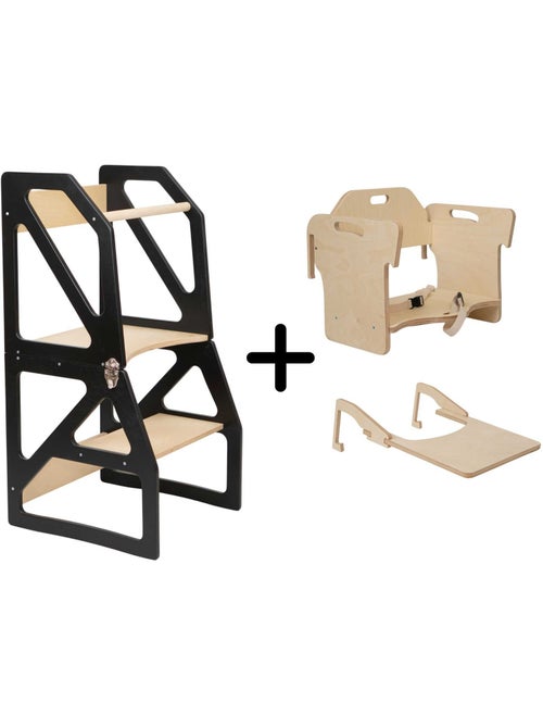 Tour d'apprentissage Montessori 4-en-1 ModuStep - Kiabi Tour d'apprentissage Montessori 4-en-1 ModuStep - Kiabi