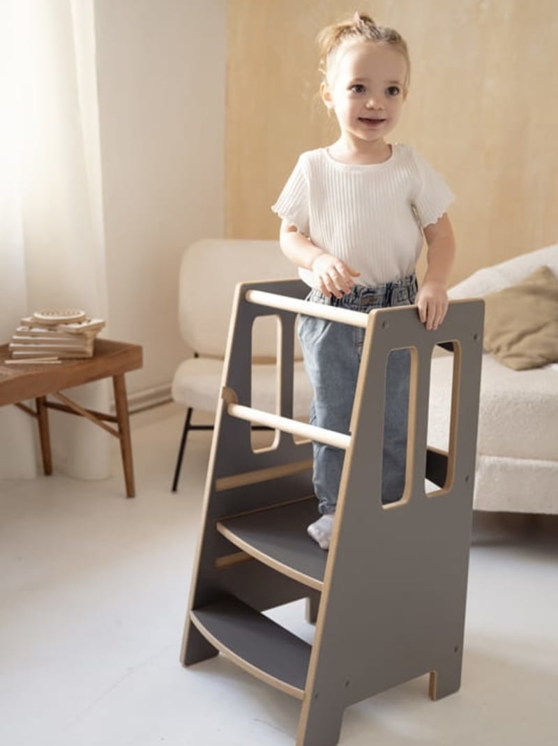 Tour d'apprentissage Montessori LITTLE Gris foncé - Kiabi