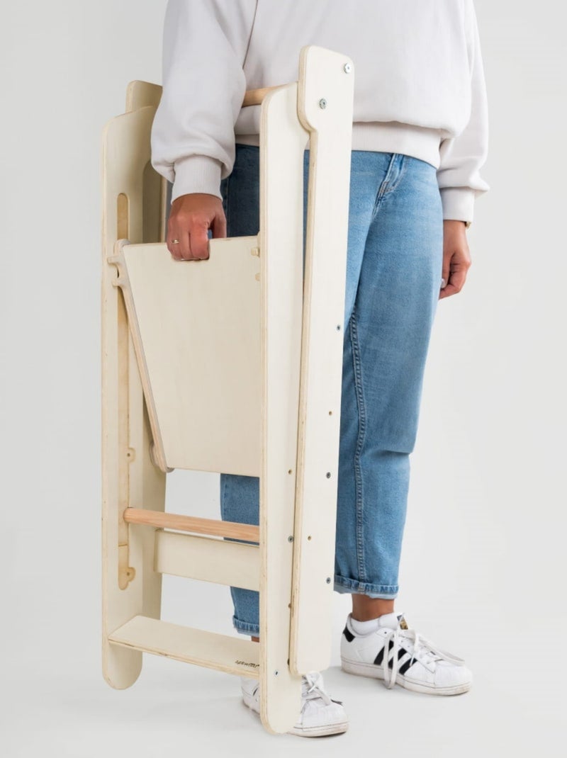 Tour d'Apprentissage Pliable EASY Montessori Blanc - Kiabi