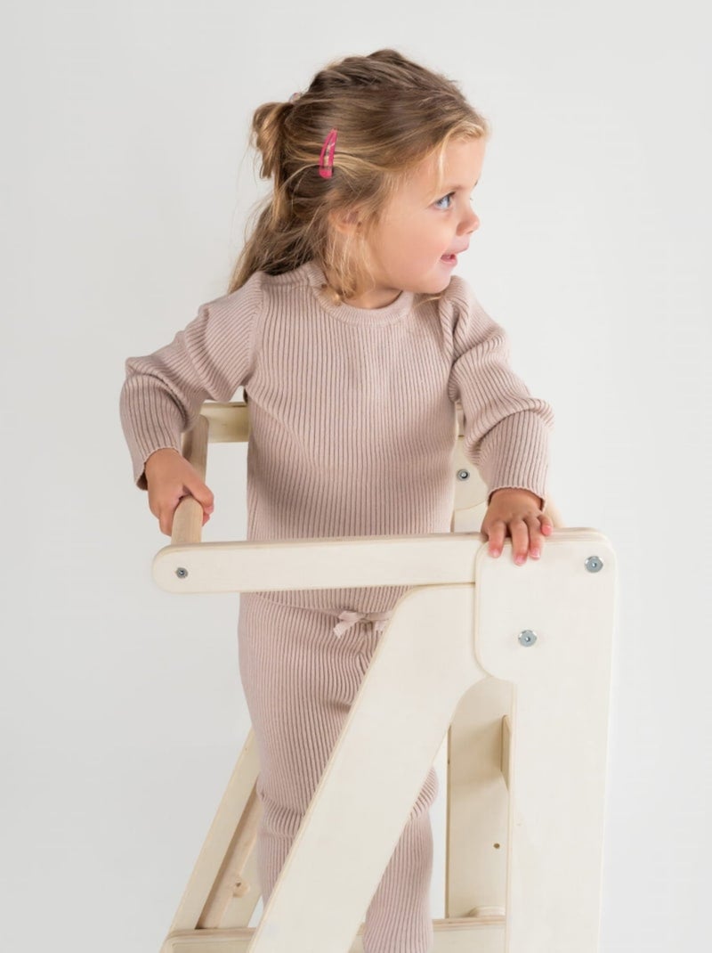 Tour d'Apprentissage Pliable EASY Montessori Blanc - Kiabi