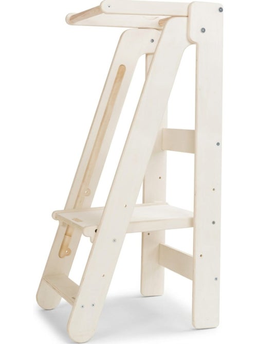 Tour d'apprentissage pliable easy montessori naturel - Kiabi