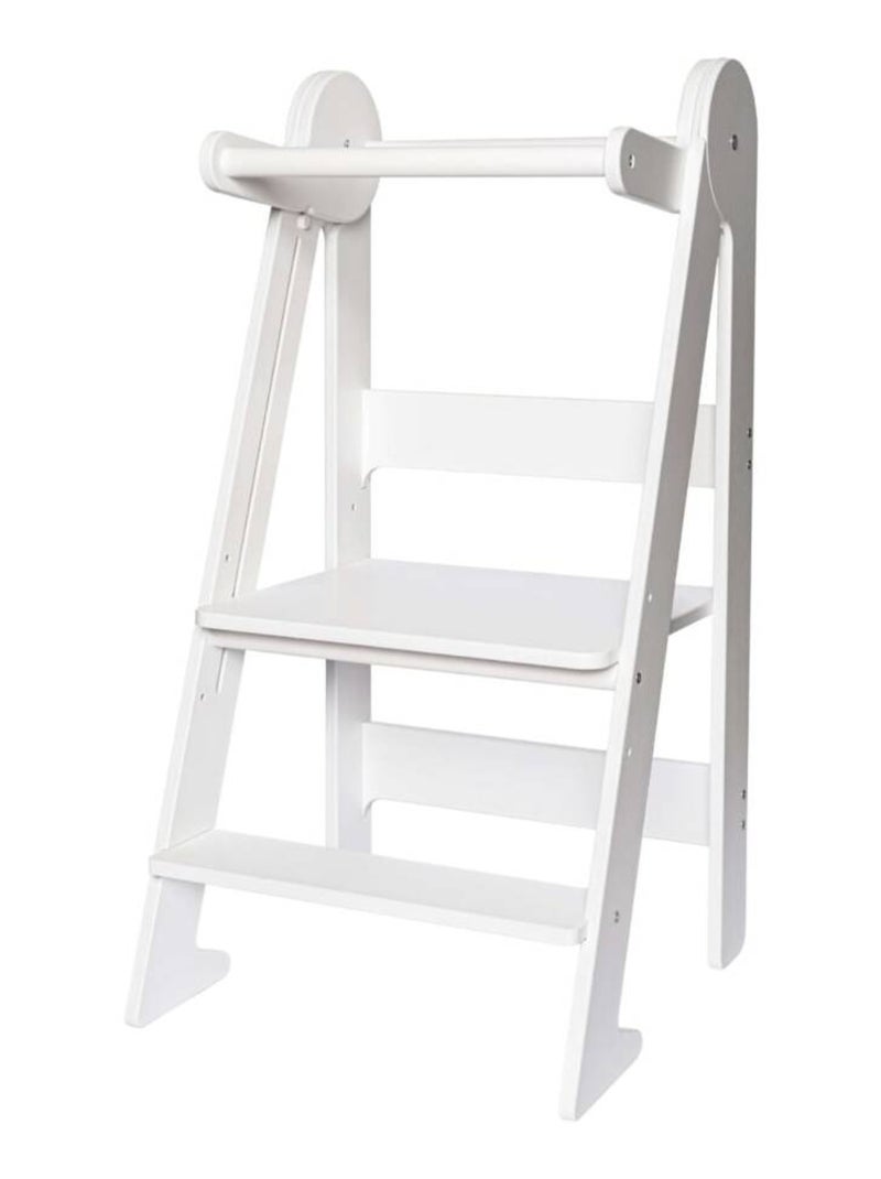 Tour d'apprentissage pliable premium Montessori Blanc - Kiabi