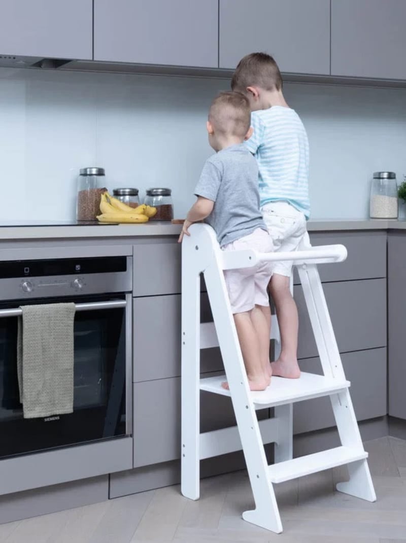 Tour d'apprentissage pliable premium Montessori Blanc - Kiabi