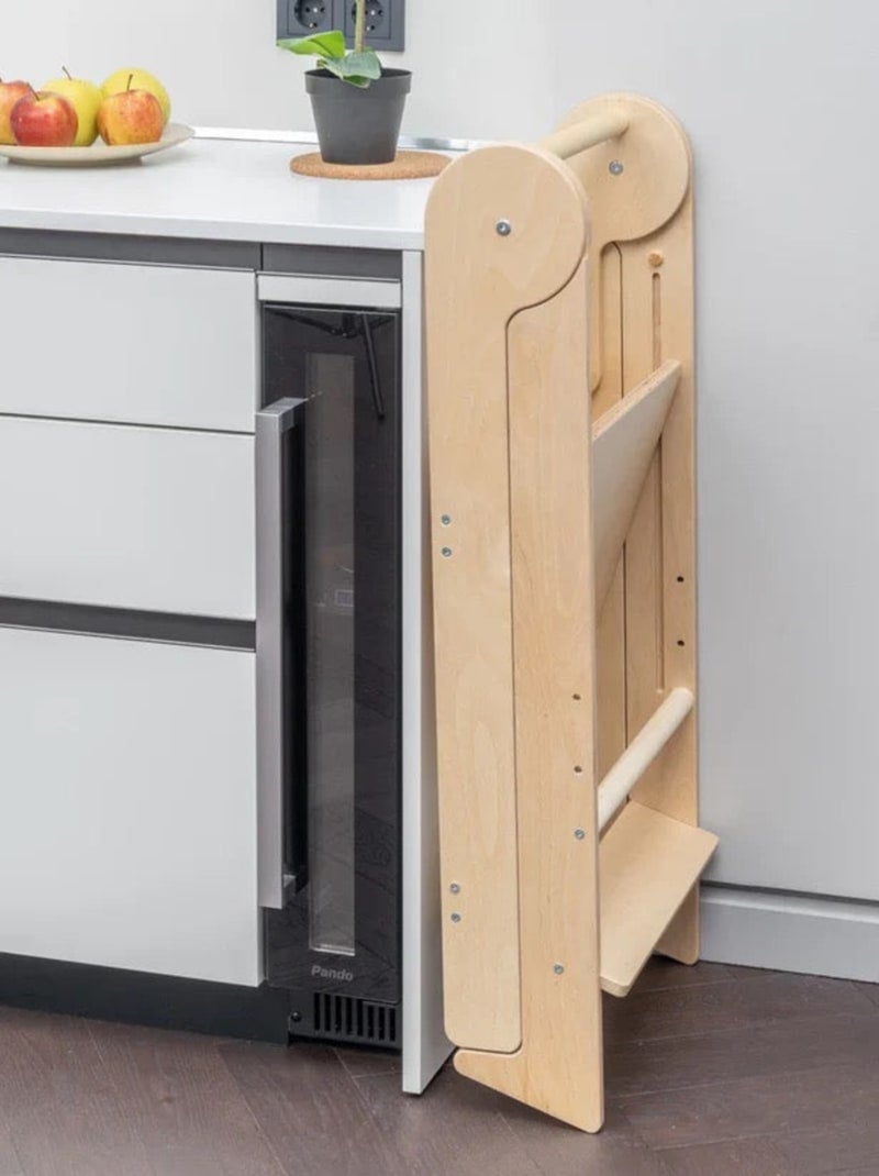 Tour d'apprentissage pliable premium Montessori Bleu turquoise - Kiabi