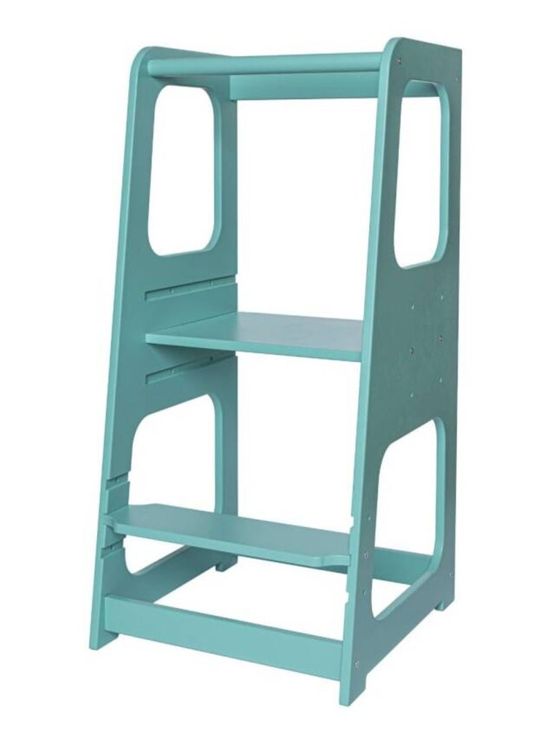 Tour d'apprentissage premium Montessori Bleu turquoise - Kiabi