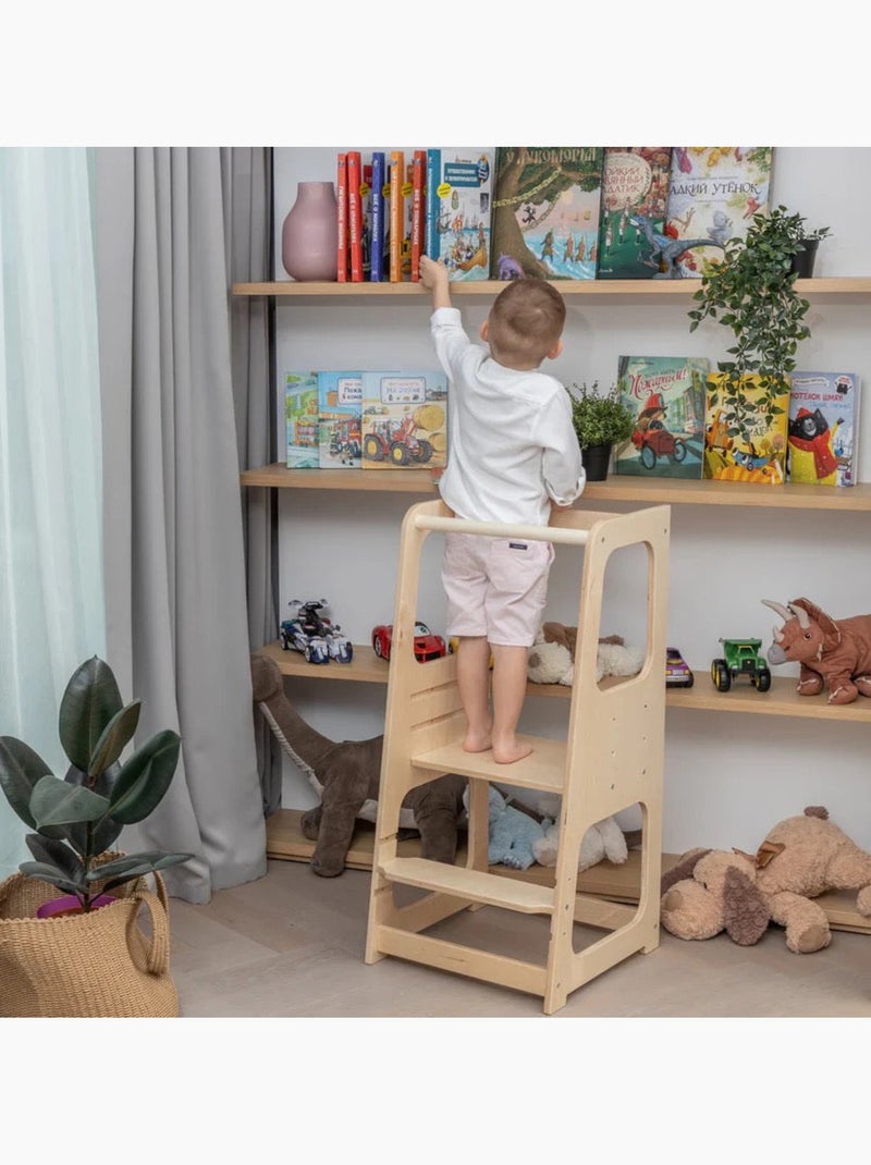 Tour d'apprentissage premium montessori Crème - Kiabi