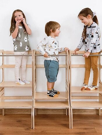 Tour d’apprentissage STEP UP Montessori à hauteur réglable avec stabilisateur