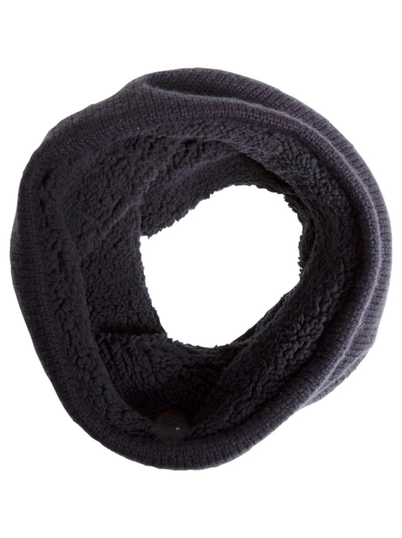 Tour de cou chaud, doublé imitation fourrure mixte enfant Isotoner Bleu marine - Kiabi