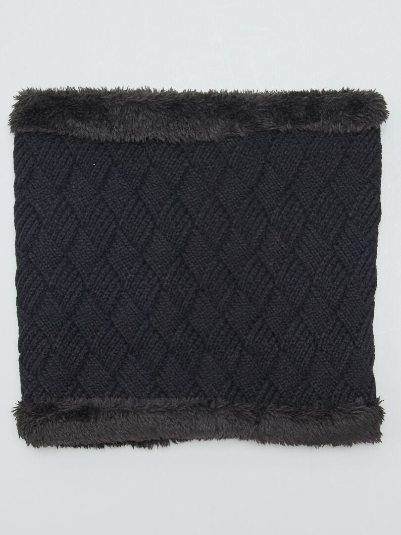 Tour De Cou Doublé En Polaire - Gris - - 7.00