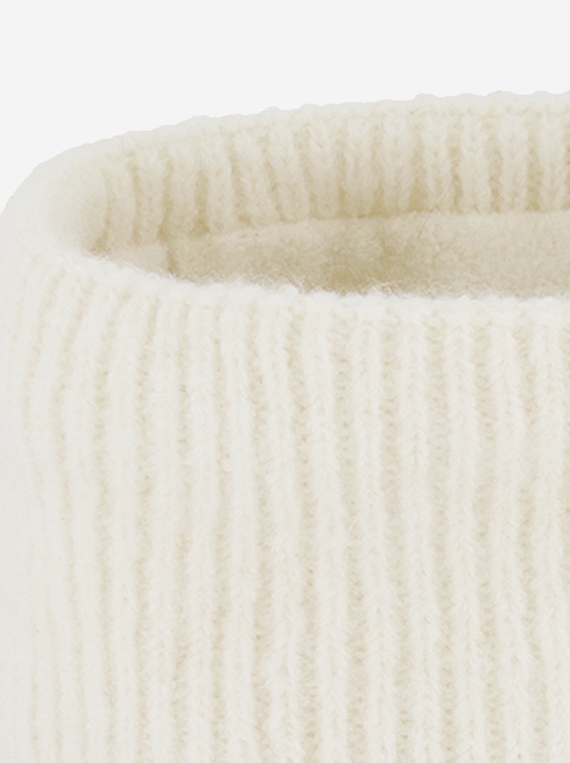 Tour de cou doublé polaire Beige - Kiabi