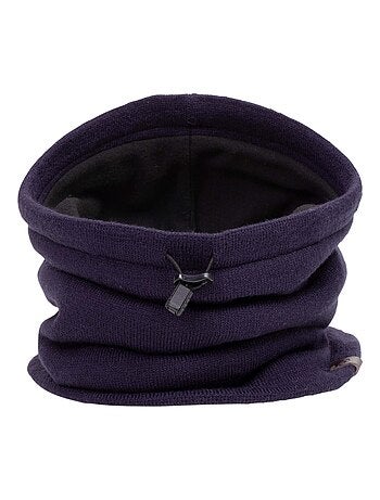 Tour de cou doublé polaire, cordon ajustable homme Isotoner