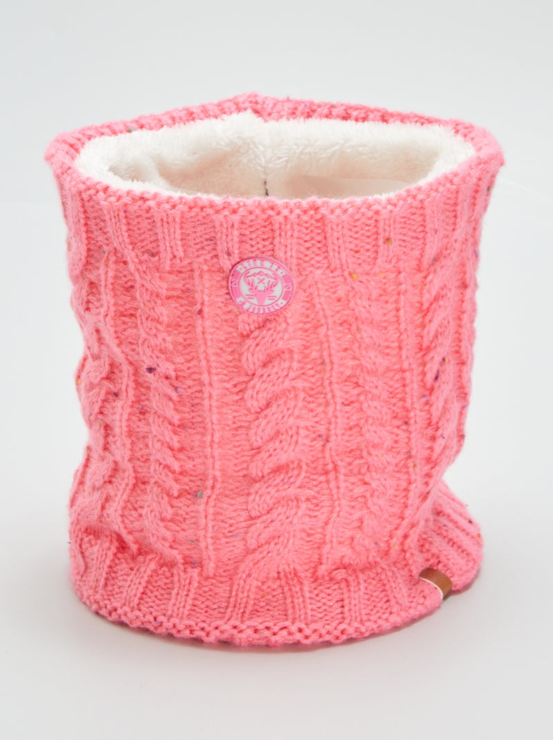 Tour de cou en polaire Rose - Kiabi