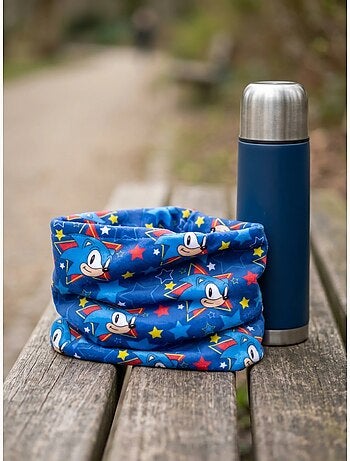 Tour de cou enfant en polyester extensible sonic sega
