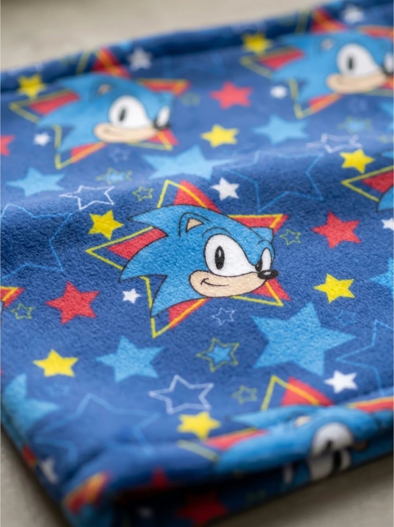 Tour de cou enfant en polyester extensible sonic sega Bleu - Kiabi