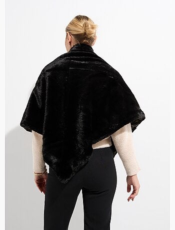 Tour de cou fausse fourrure léopard