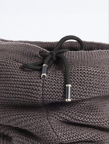 Tour de cou maille et sherpa, point de riz