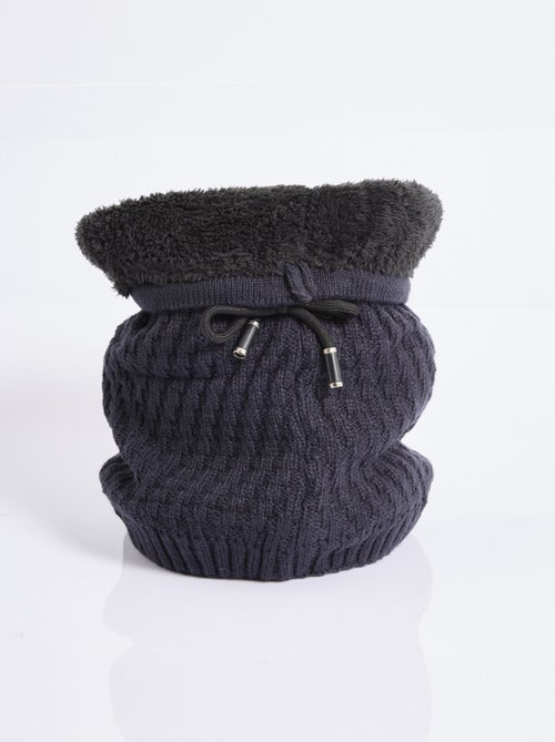 Tour de cou maille et sherpa, stries - AFIBEL - Kiabi