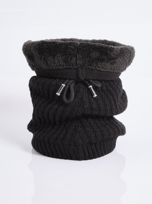 Tour de cou maille et sherpa, stries - AFIBEL - Kiabi