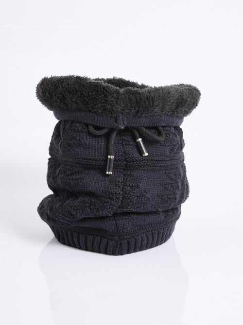 Tour de cou maille et sherpa, zig zag - AFIBEL - Kiabi