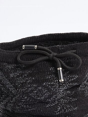 Tour de cou maille et sherpa, zig zag - AFIBEL
