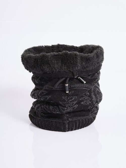 Tour de cou maille et sherpa, zig zag - AFIBEL - Kiabi