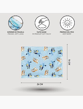 Tour de cou snood Bluey Enfant Bleu