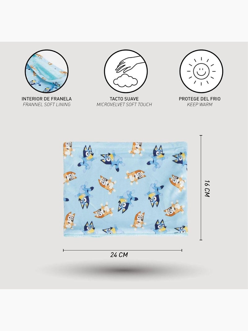 Tour de cou snood Bluey Enfant Bleu Bleu ciel - Kiabi