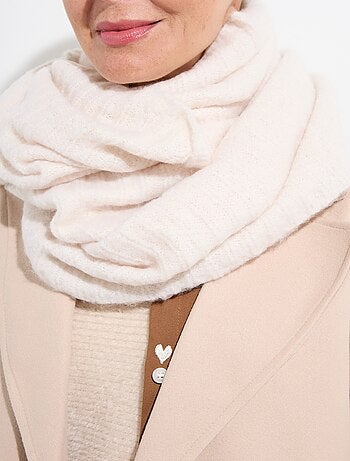 Tour de cou snood en maille mousseuse - AFIBEL