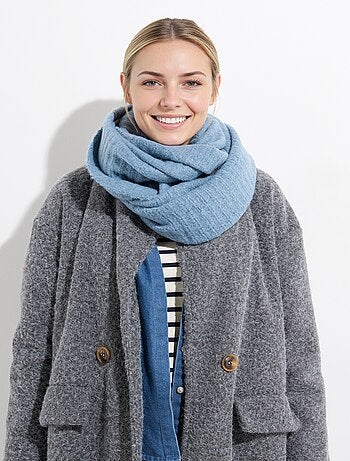 Tour de cou snood en maille mousseuse - afibel