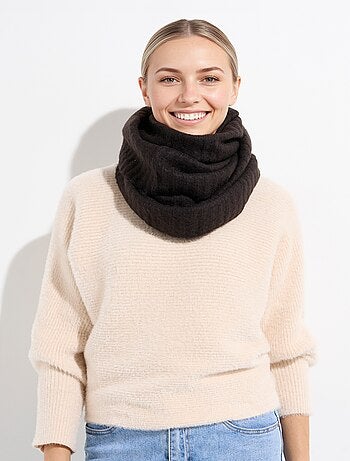 Tour de cou snood en maille mousseuse - AFIBEL