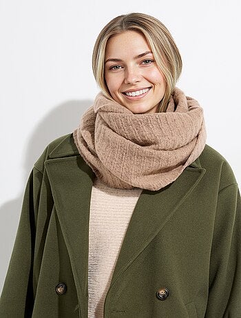 Tour de cou snood en maille mousseuse - AFIBEL