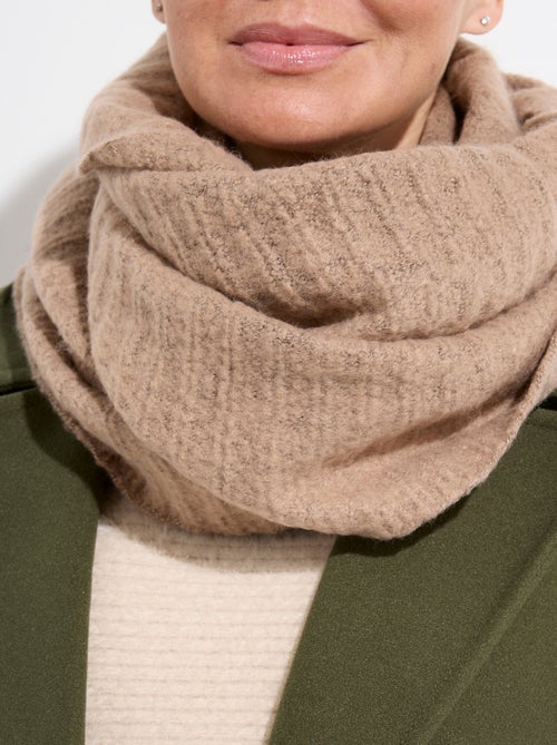 Tour de cou snood en maille mousseuse - AFIBEL - Kiabi