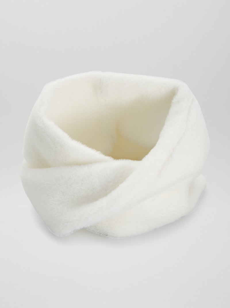 Tour de coup en polaire Blanc - Kiabi