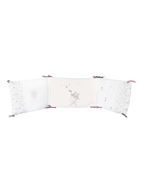 Tour de lit 190x40cm en coton blanc - BABYPRICE - Kiabi