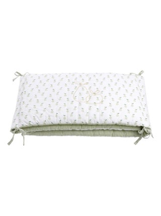 Tour de lit 200x36x4cm en coton Vert tilleul - SAUTHON